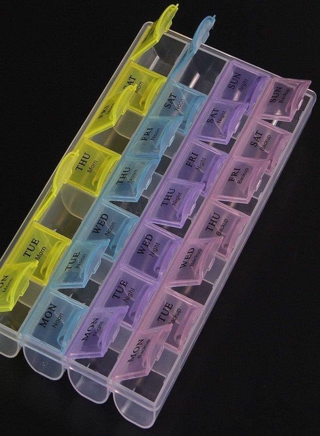 Iktu Weekly 28 Day Tablet Pill Box Holder Medicine Storage Organizer Case Container (Pack of 2) - Image 4